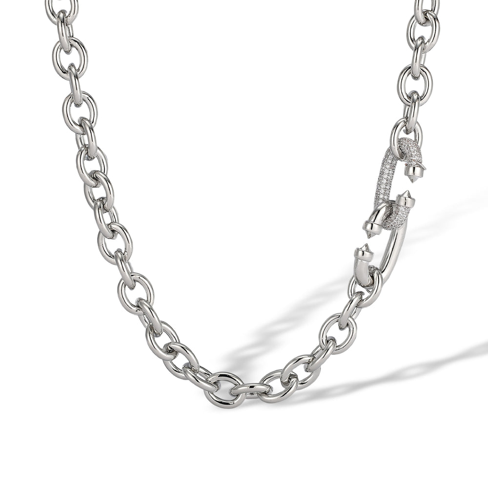 Karolin 14K Gold Oval Link Necklace