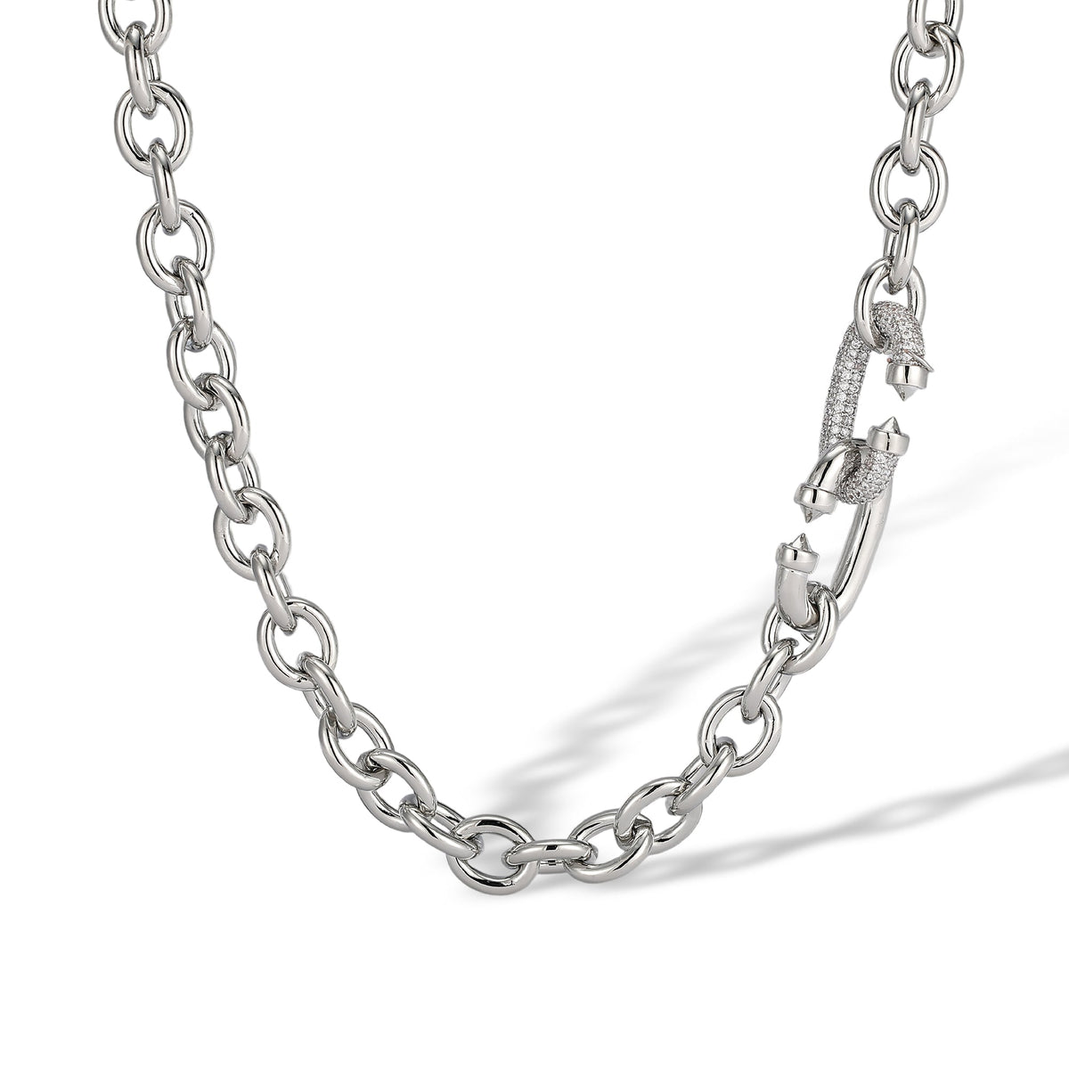 Karolin 14K Gold Oval Link Necklace
