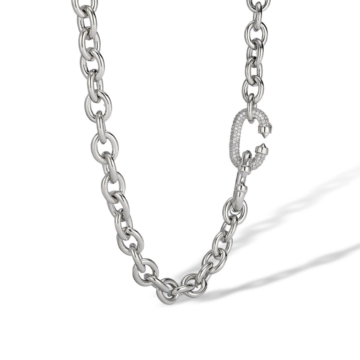 Karolin 14K Gold Oval Link Necklace