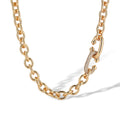 Karolin 14K Gold Oval Link Necklace