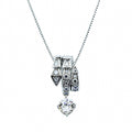 Karoline White Snake Necklace
