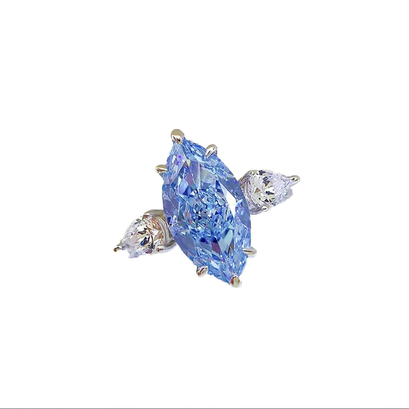 Kassandra Blue Marquise Ring