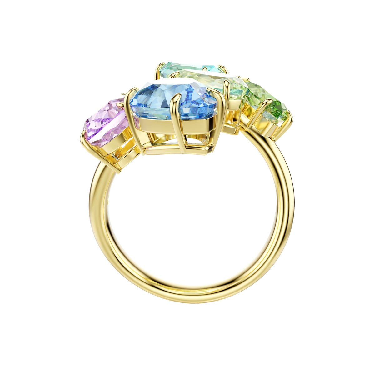 Katelle Multicolor Mixed Shape Open Ring