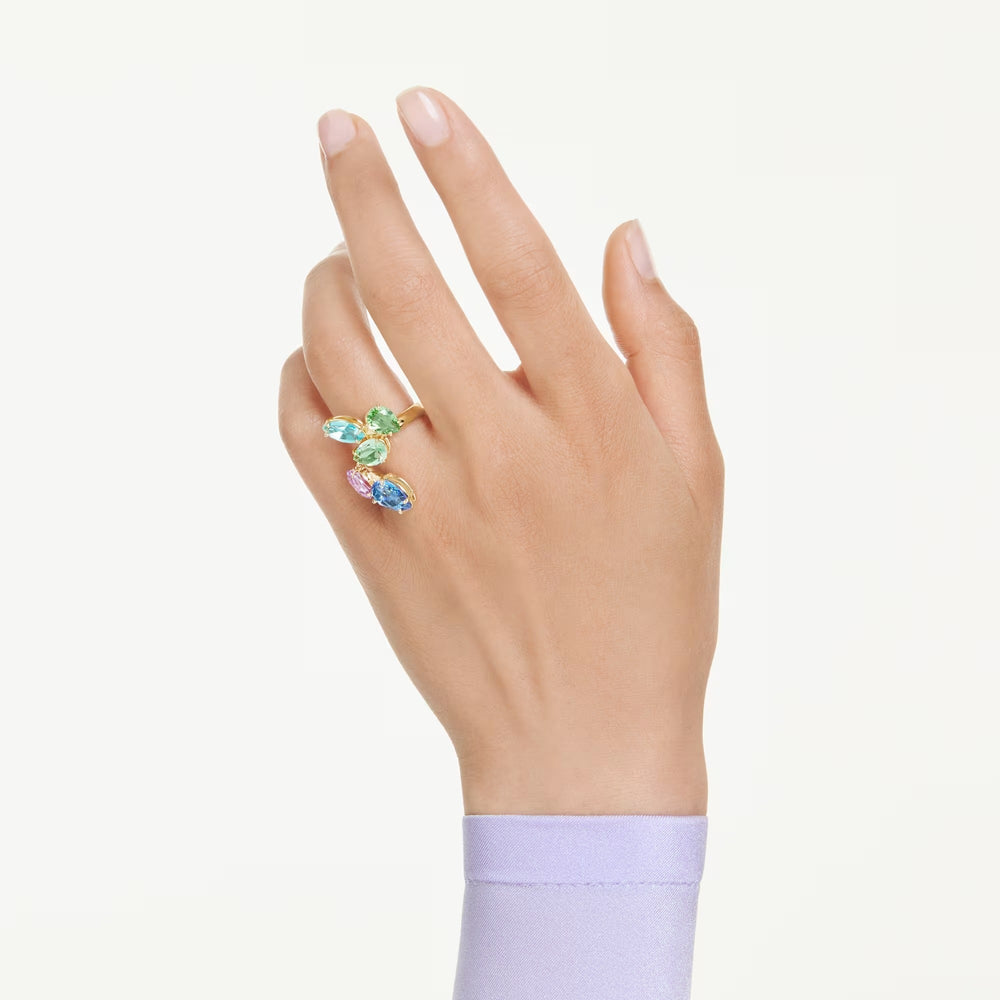 Katelle Multicolor Mixed Shape Open Ring