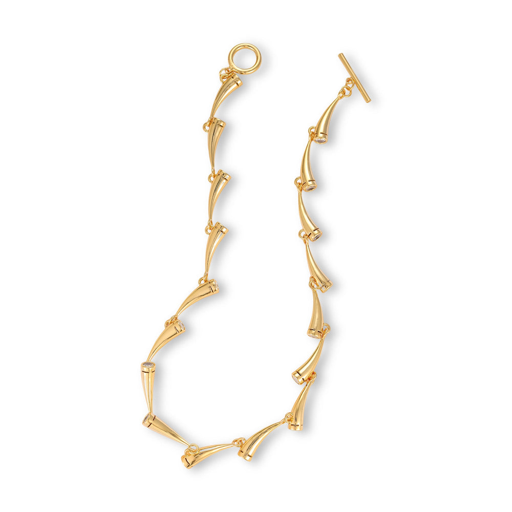 Katharina 14K Gold Conical Necklace