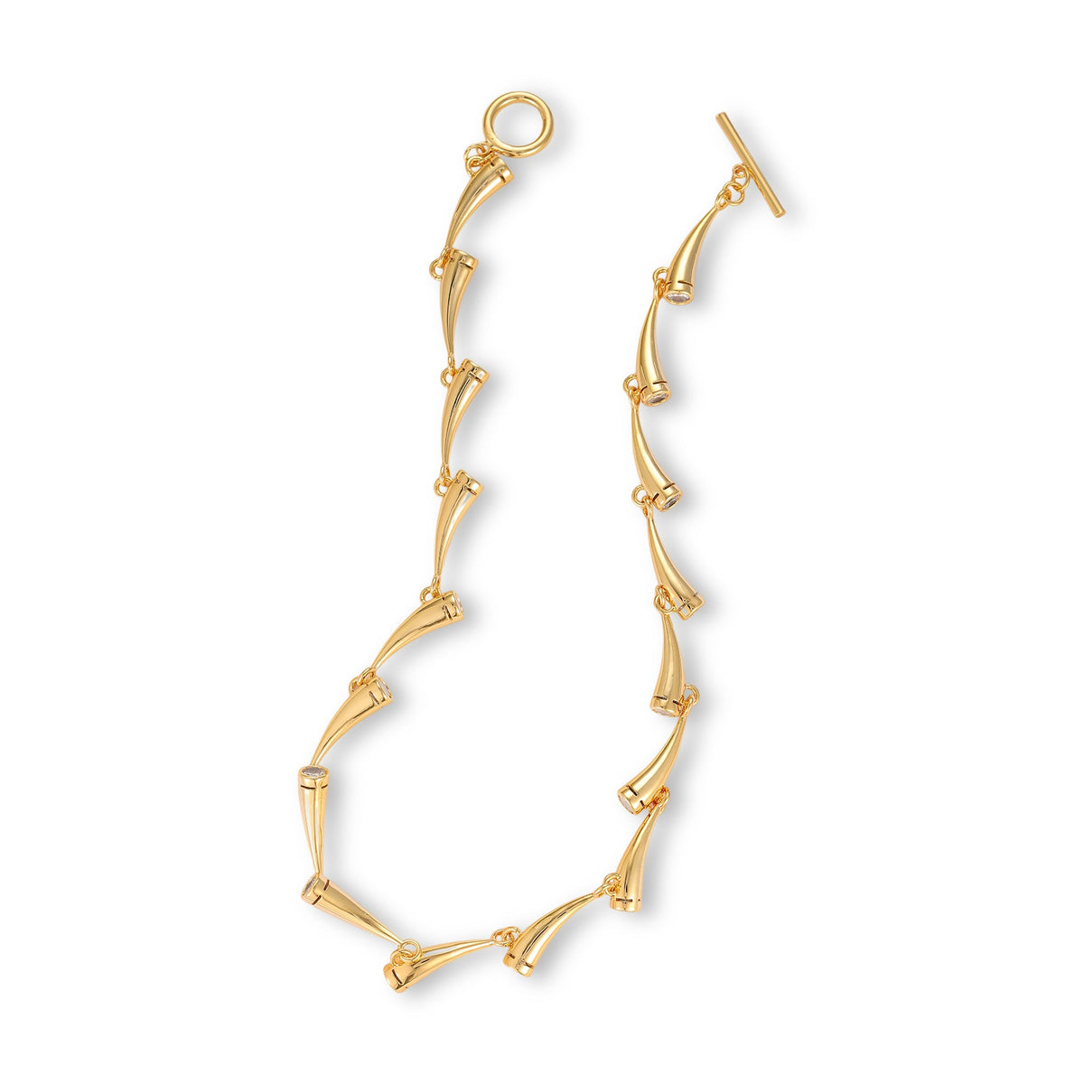Katharina 14K Gold Conical Necklace