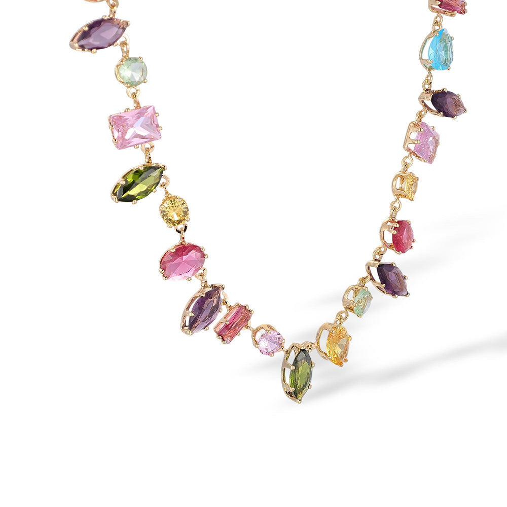 Katherina Multicolor Mixed Shape Necklace