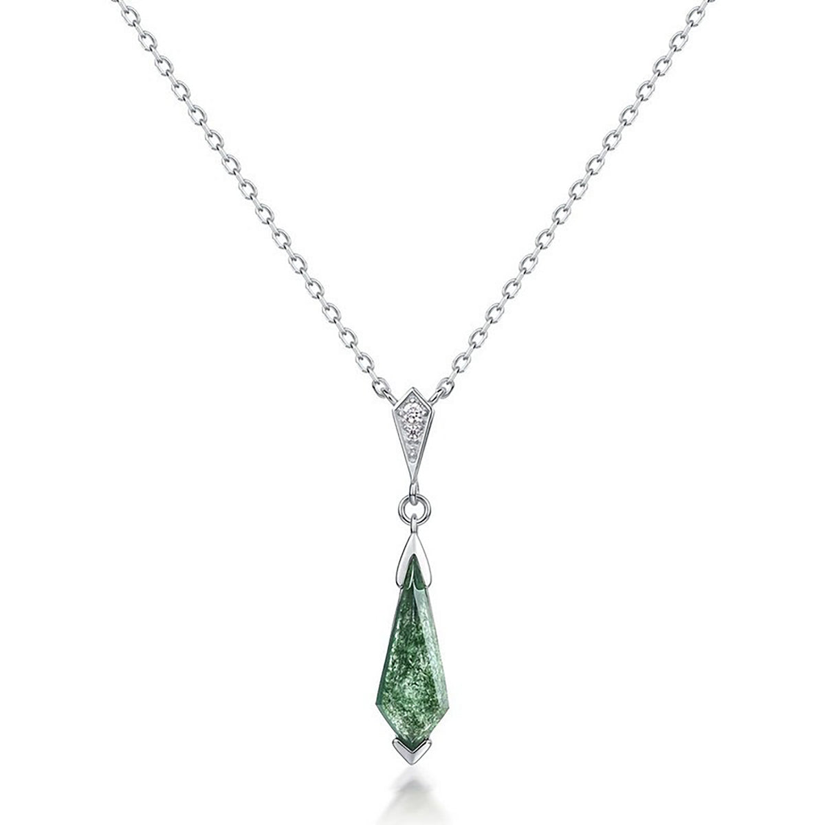 Katia Green Moss Cone Necklace