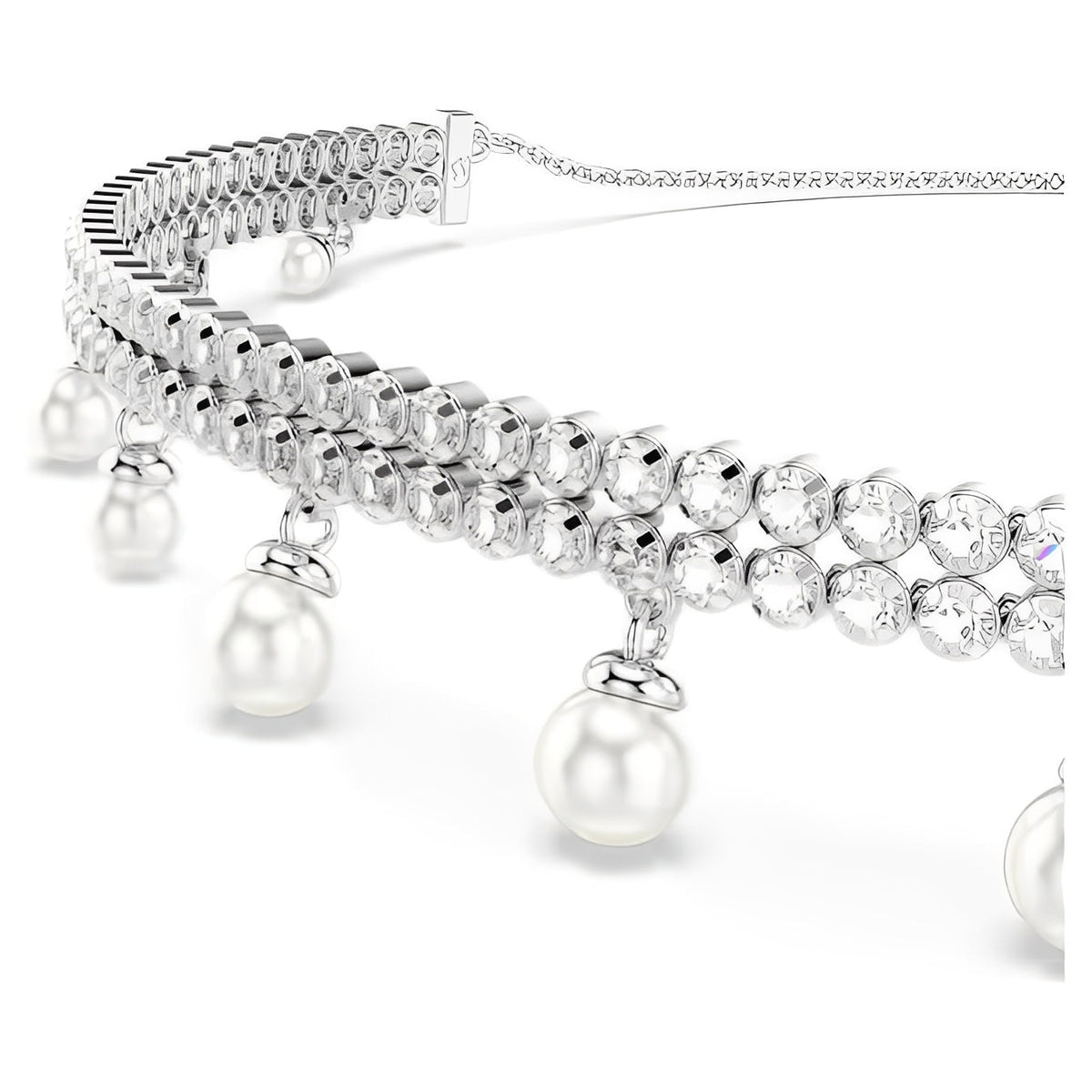 Katja Silver Pearl Necklace