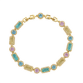 Keliane Multicolor Round Baguette Bracelet