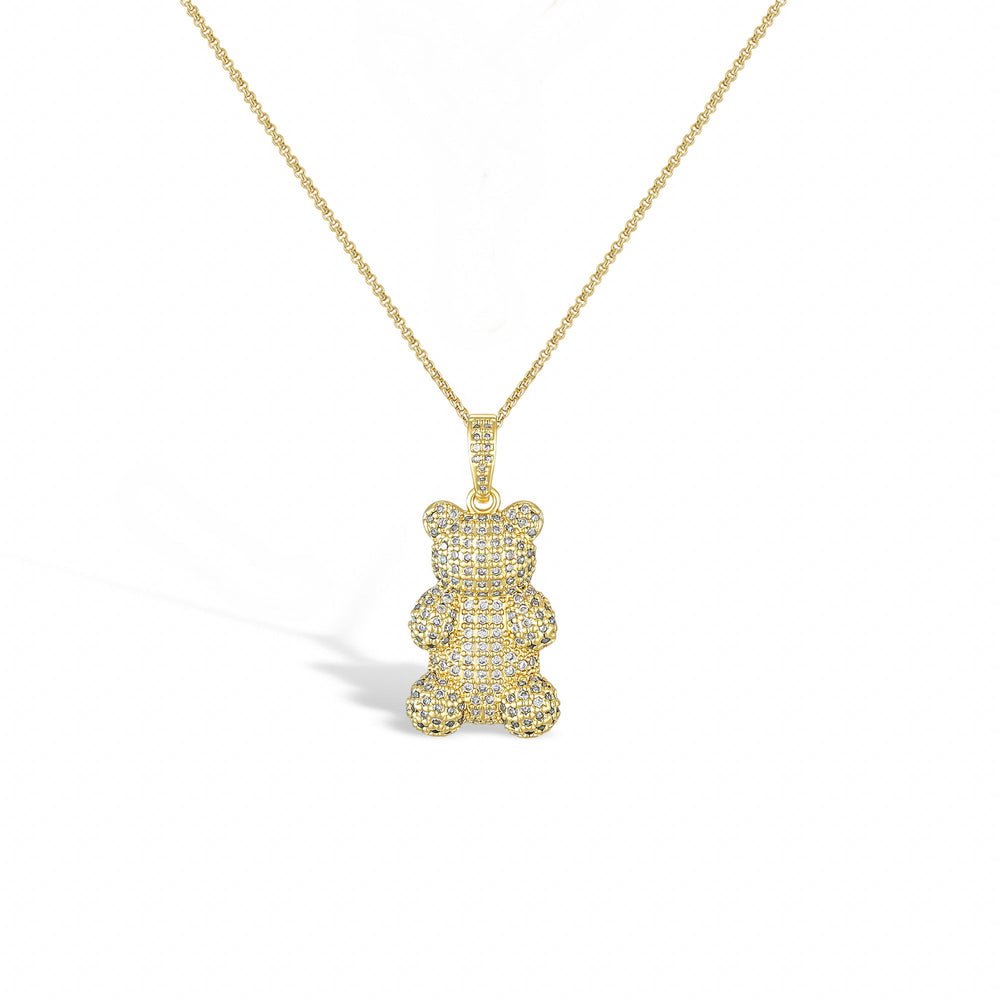Kélyanne 18K Gold Large Bear Necklace