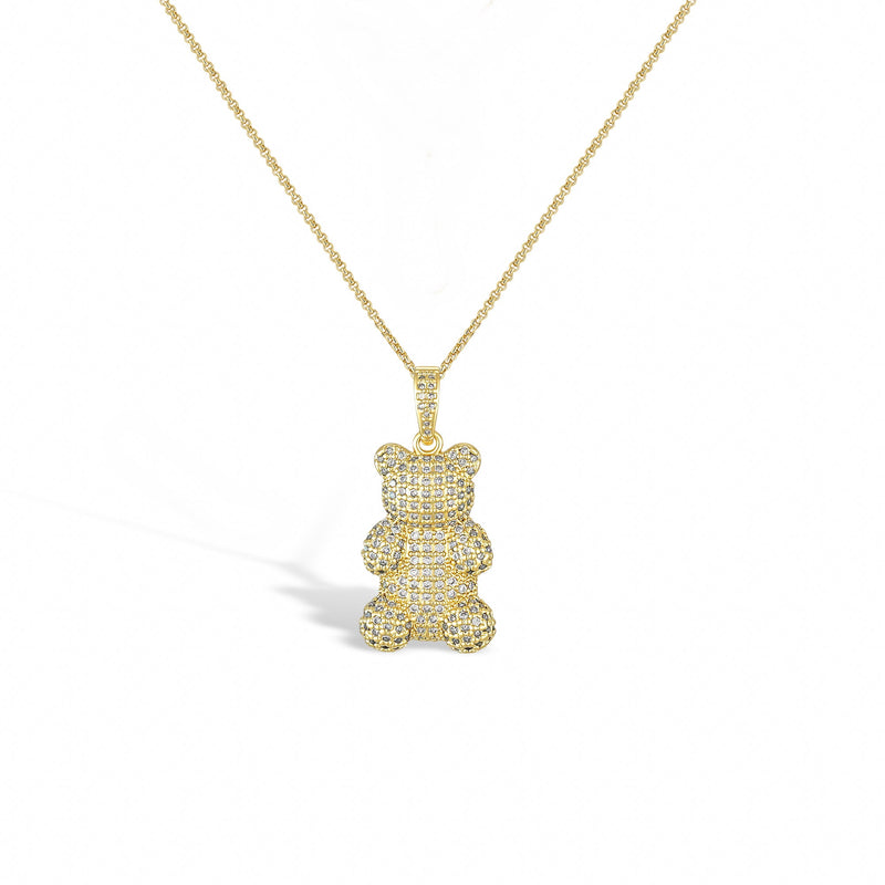 Kélyanne 18K Gold Large Bear Necklace