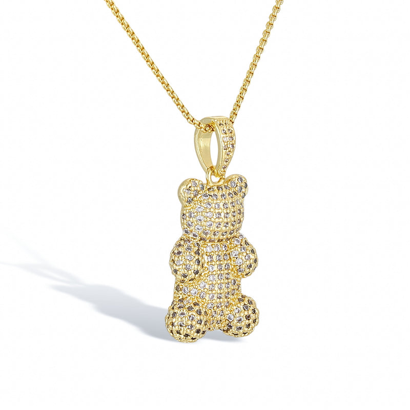 Kélyanne 18K Gold Large Bear Necklace