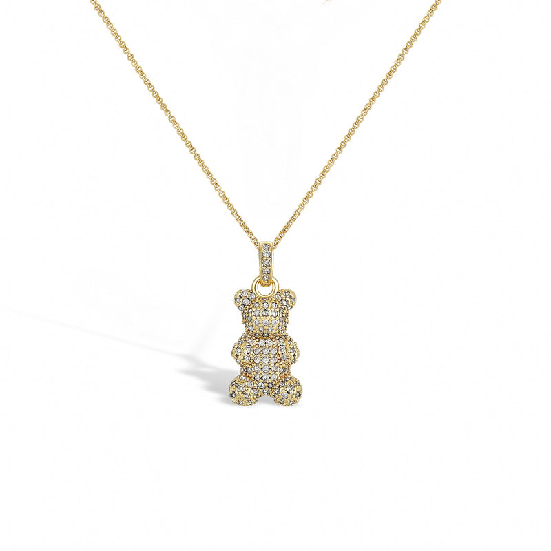 Kélyanne 18K Gold Small Bear Necklace