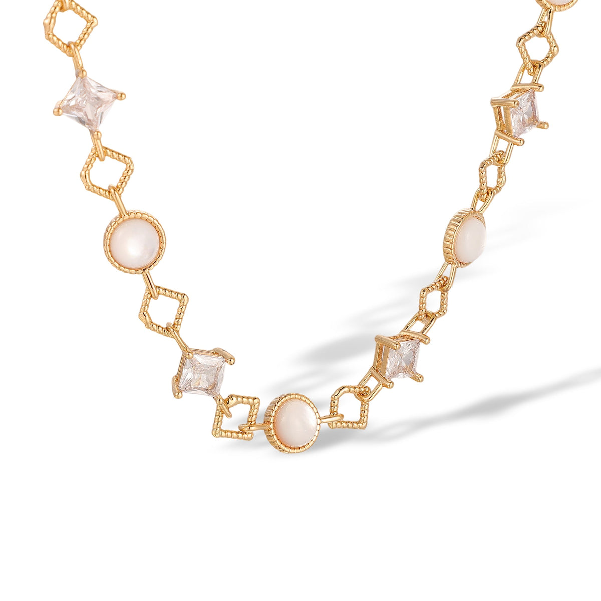 Kiana 14K Gold Pearl Star Necklace