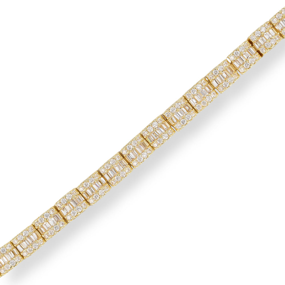 Konstanze 14K Gold Square Tennis Bracelet
