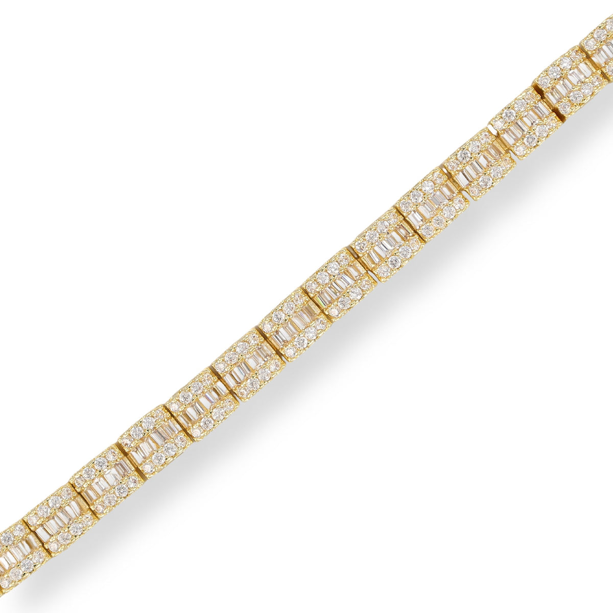 Konstanze 14K Gold Square Tennis Bracelet