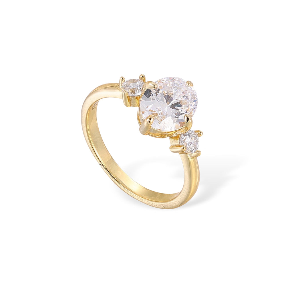 Kunhild 14K Gold Oval Ring