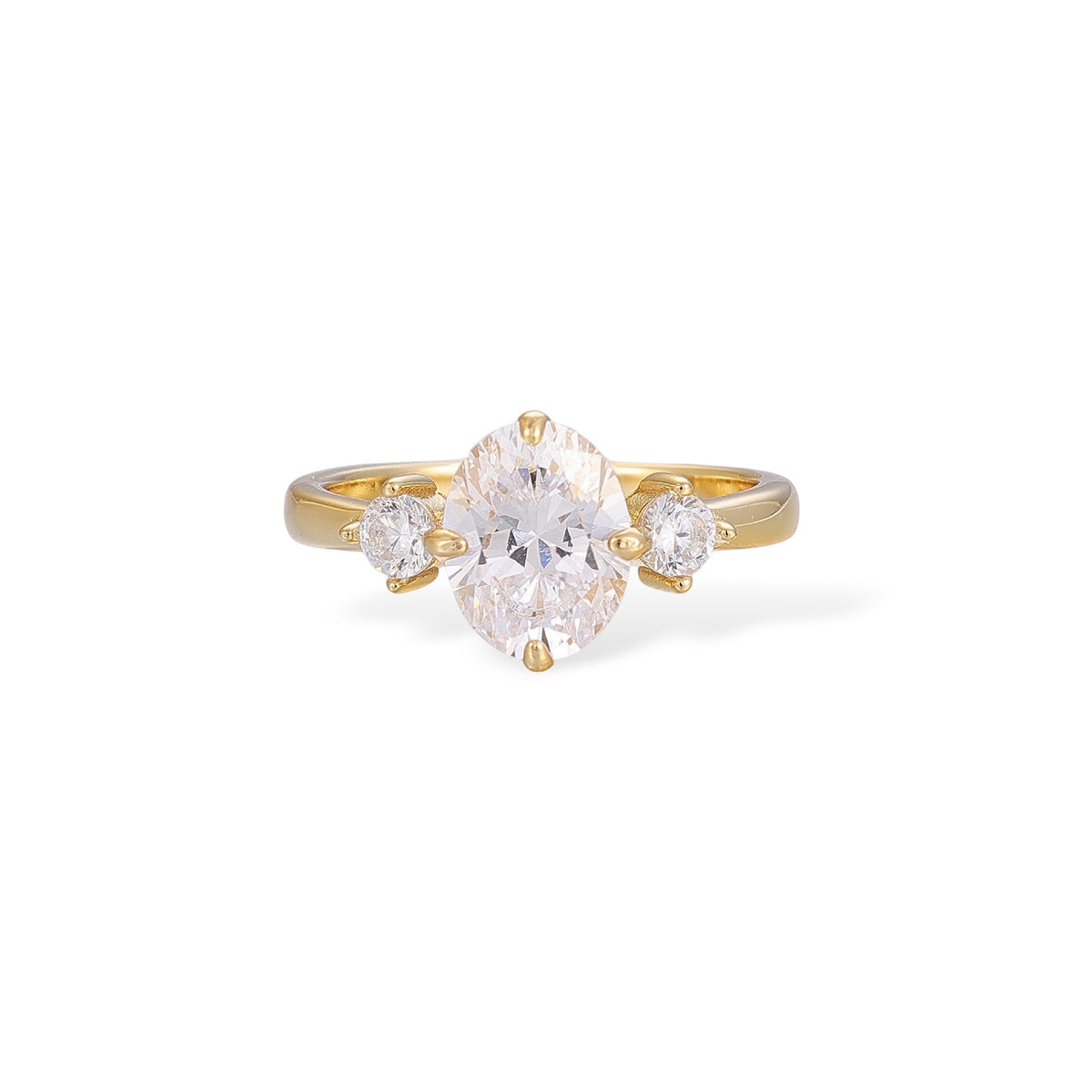 Kunhild 14K Gold Oval Ring