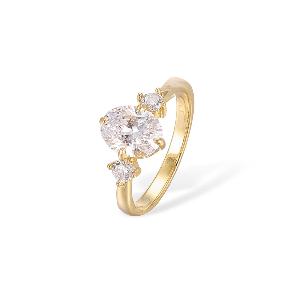 Kunhild 14K Gold Oval Ring