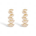 Kunigunde 14K Yellow Gold Fan Earrings