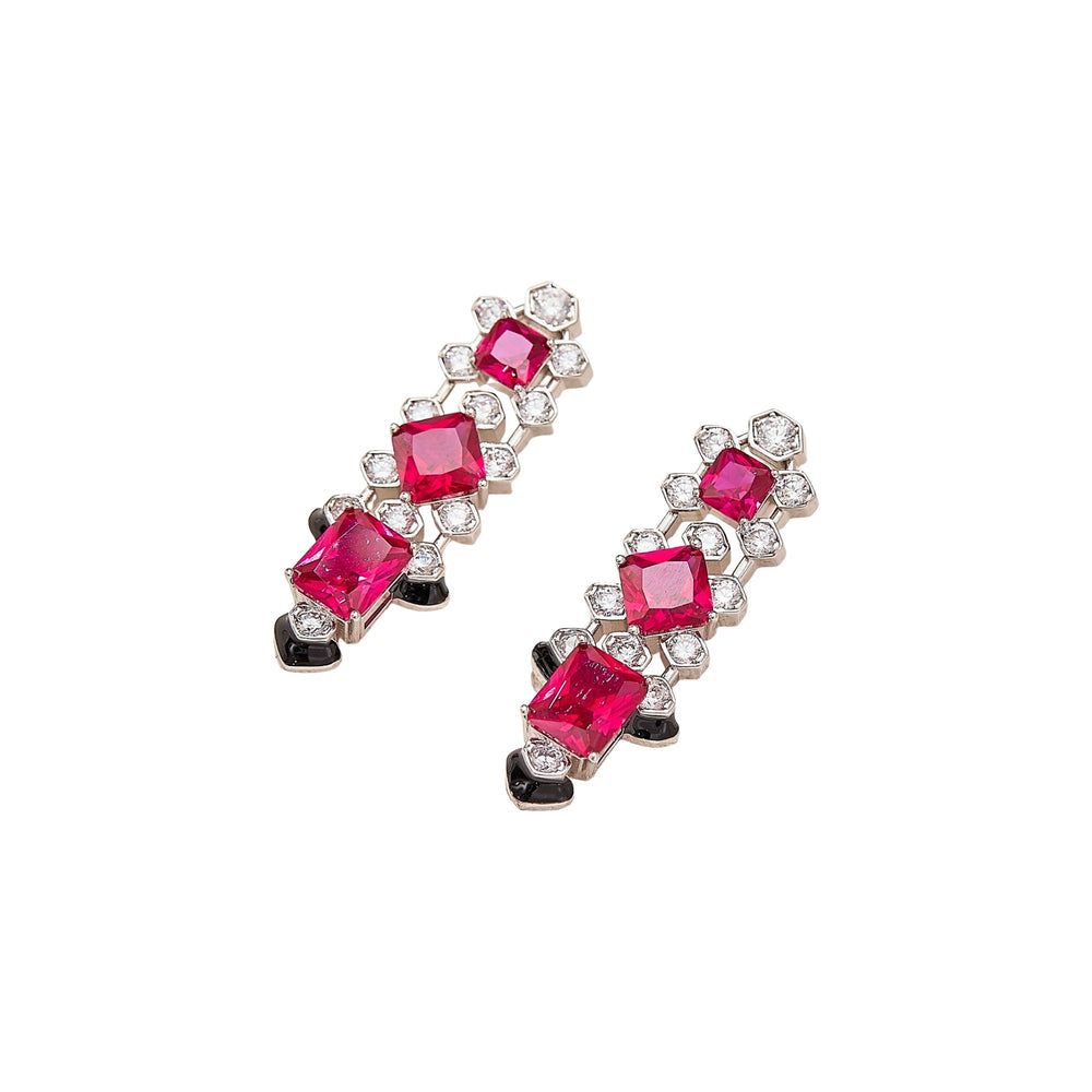 Kunlinde Cushion Tassel Earrings