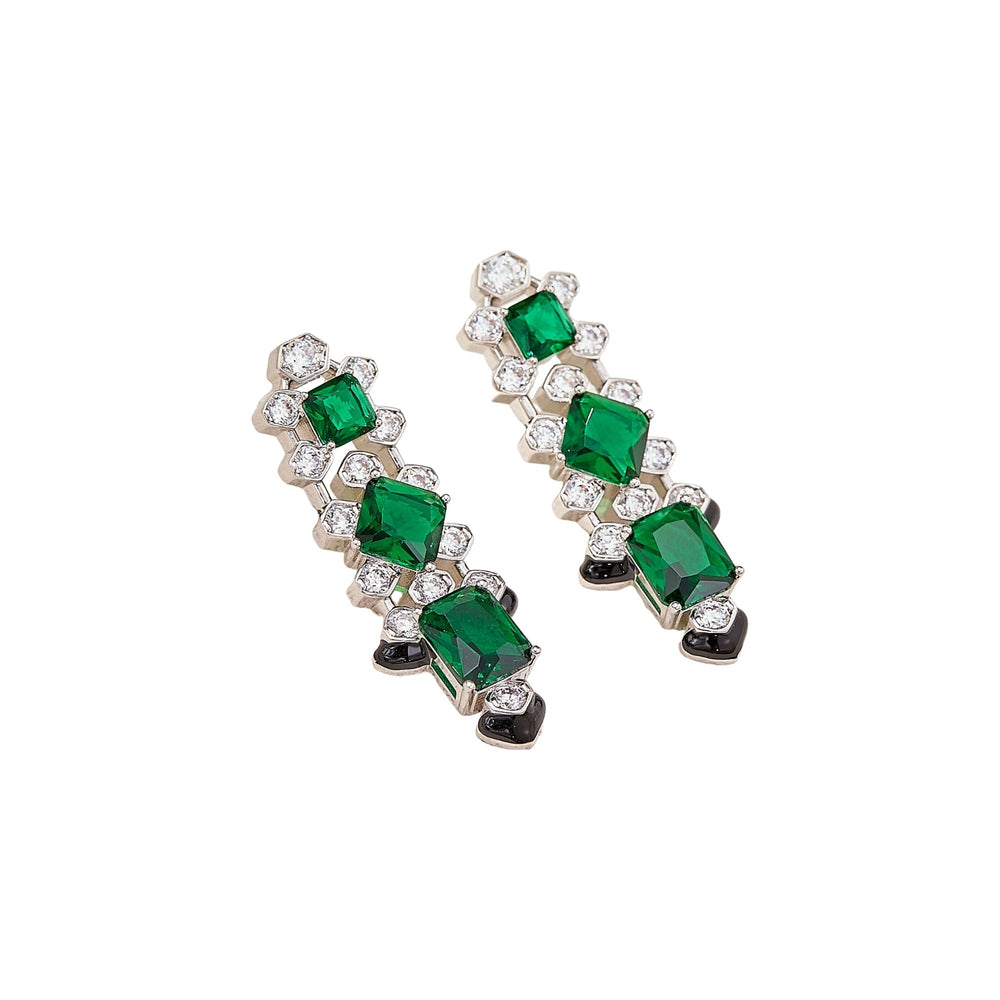 Kunlinde Cushion Tassel Earrings