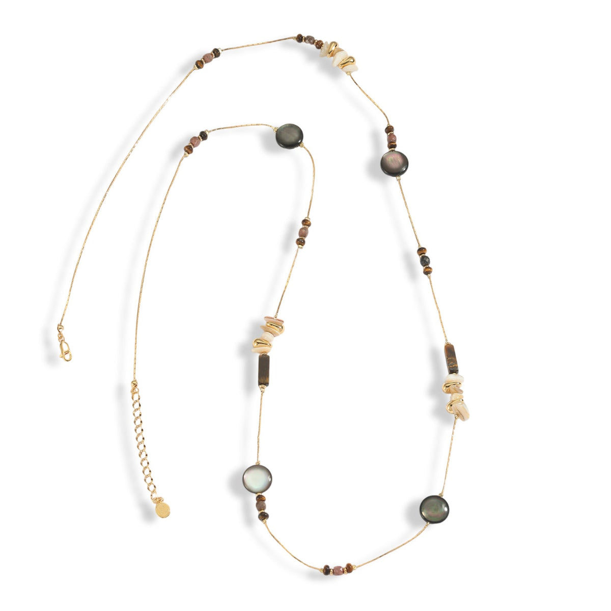 Kyrielle Natural Stone Sweater Necklace