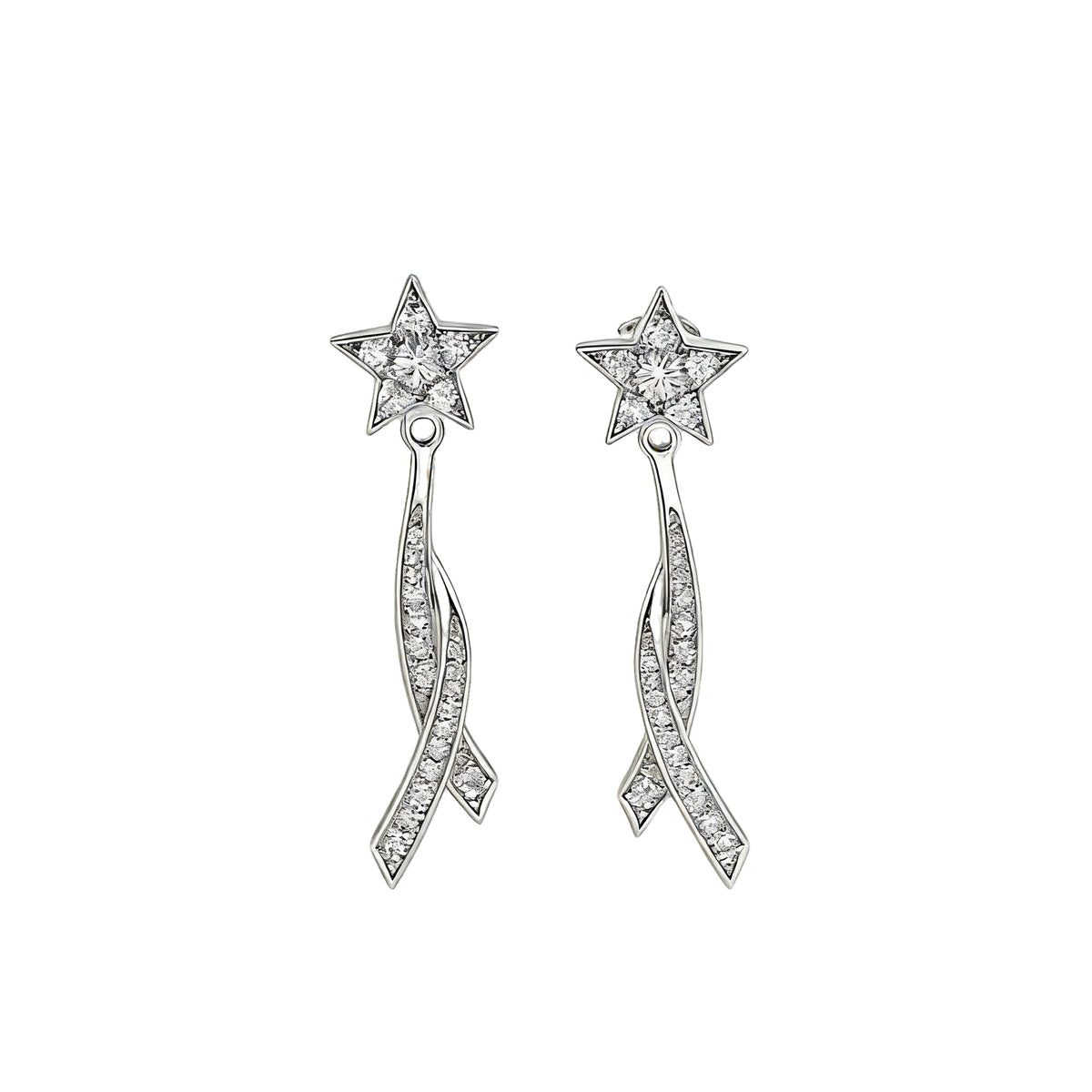 Laënnec White Star Earrings