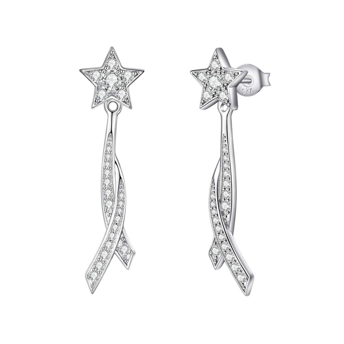 Laënnec White Star Earrings