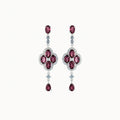 Laëtitia Four-Leaf Clover Red Earring