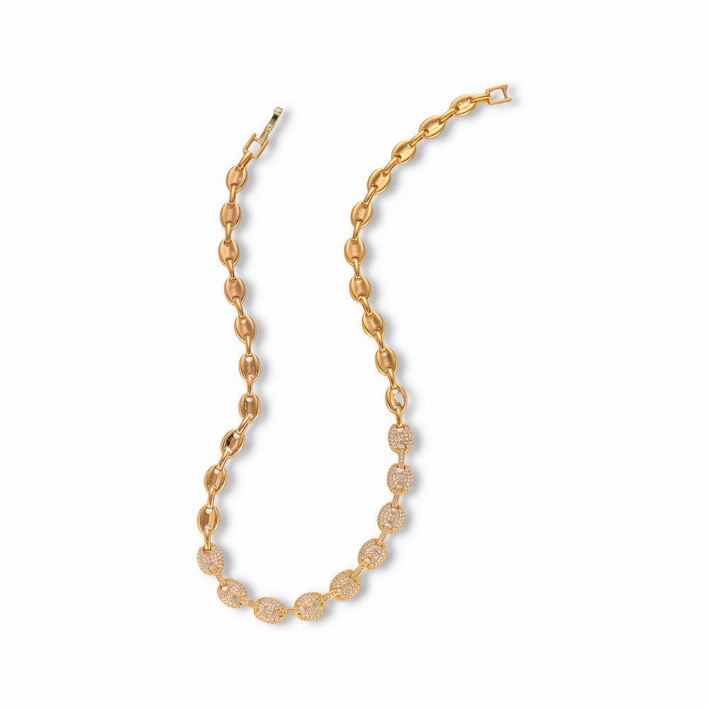 Lara 14K Yellow Gold Oval Link Necklace