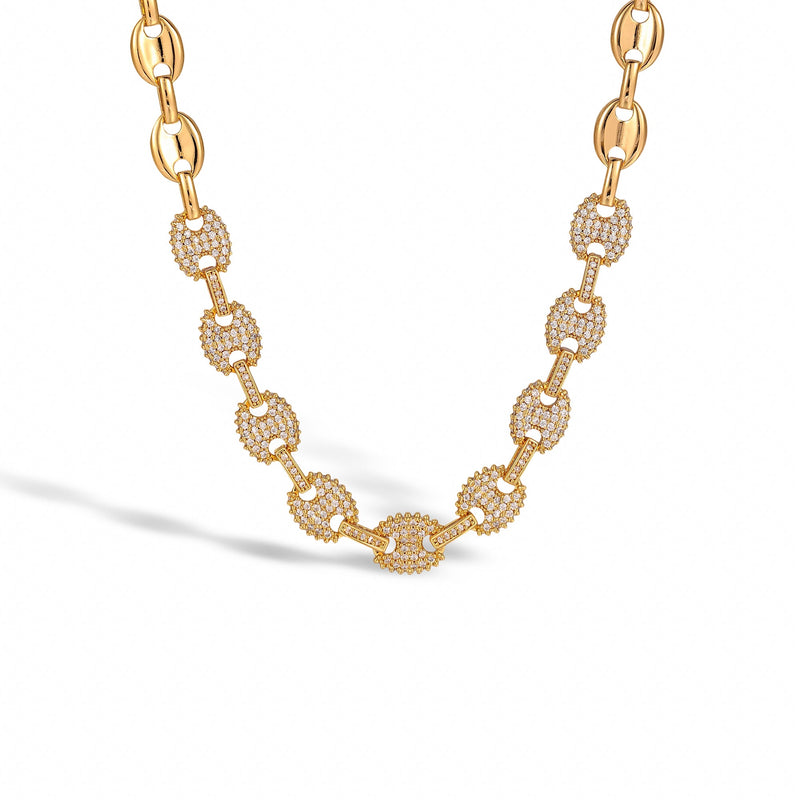 Lara 14K Yellow Gold Oval Link Necklace