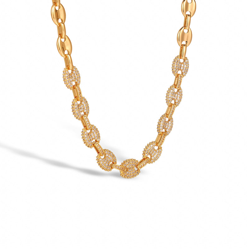 Lara 14K Yellow Gold Oval Link Necklace