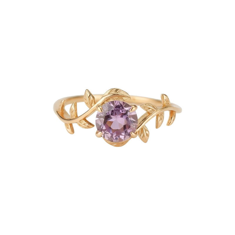 Larice 14K Purple Round Ring
