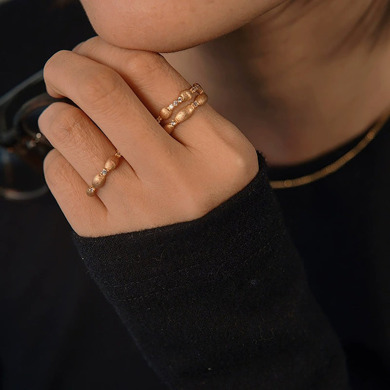 Laurence 14K Gold Dual Band Ring