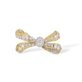 Lavande Yellow Butterfly Bow Open Ring