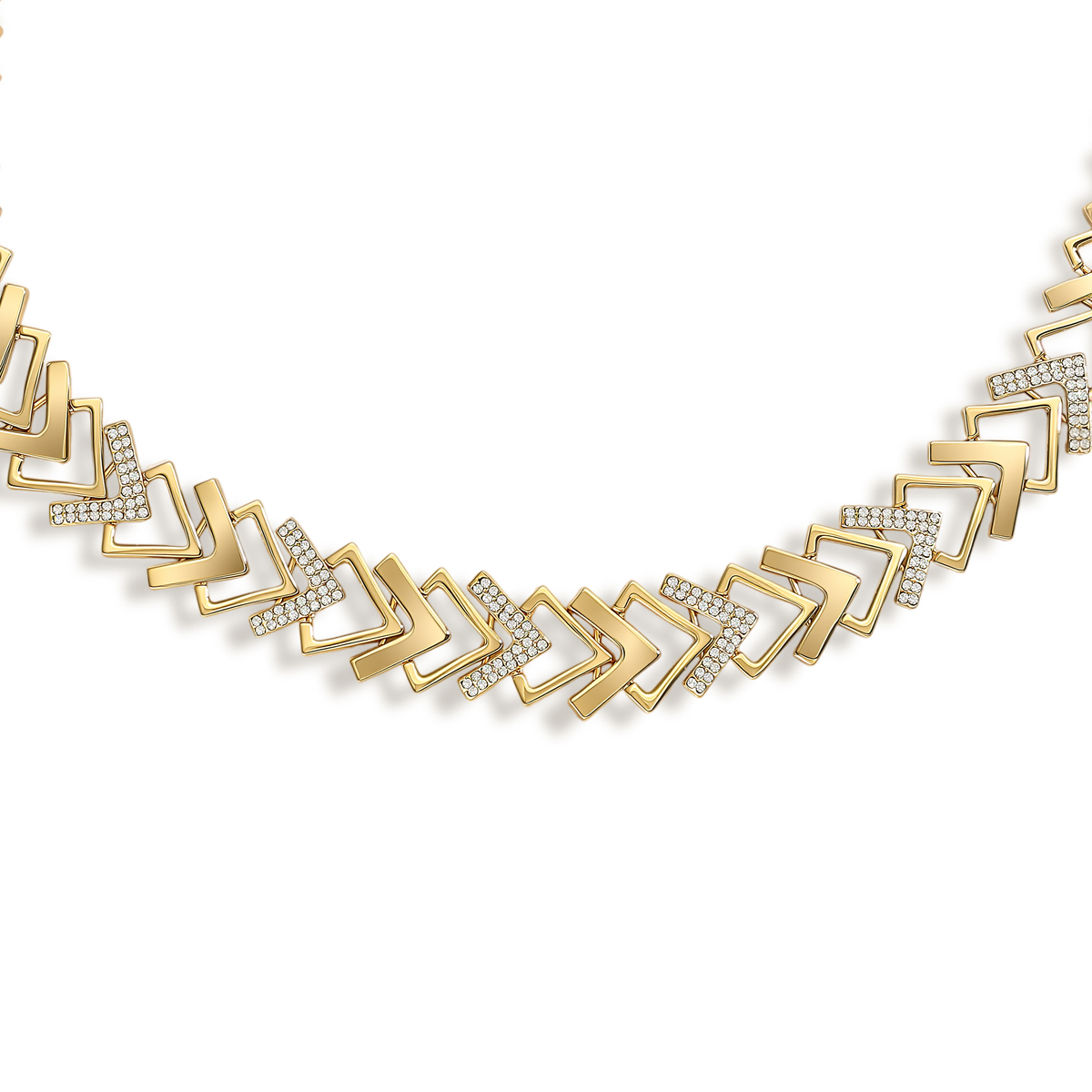 Léa 14K Gold V Shape Necklace