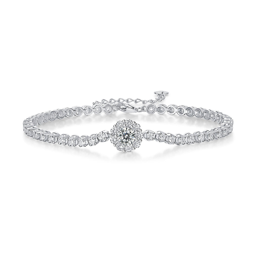 Léandreline White Floral Bracelet