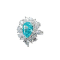 Léane Blue Floral Ring