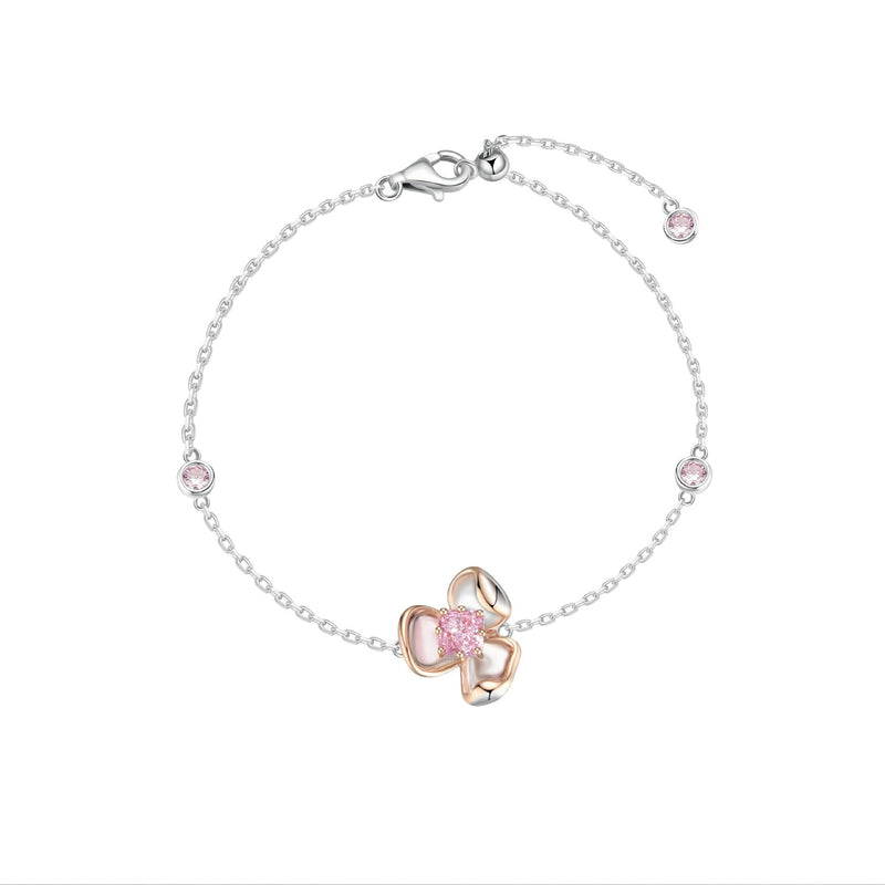 Léger Pink Floral Bracelet