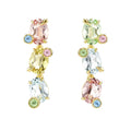 Lena Multicolor Oval Earrings