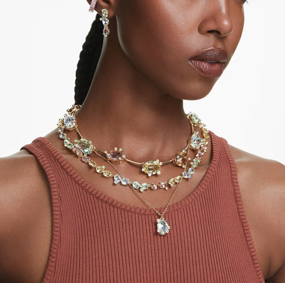 Lena Multicolor Oval Necklace