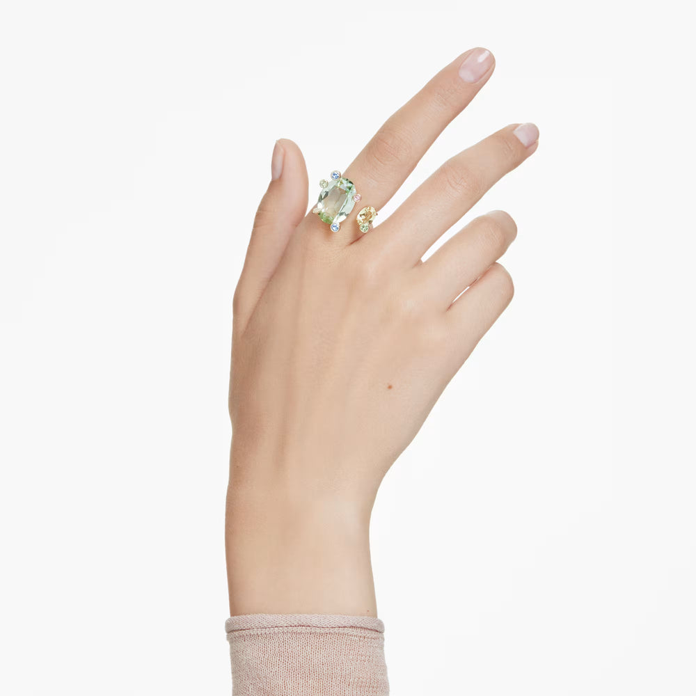 Lena Multicolor Oval Open Ring