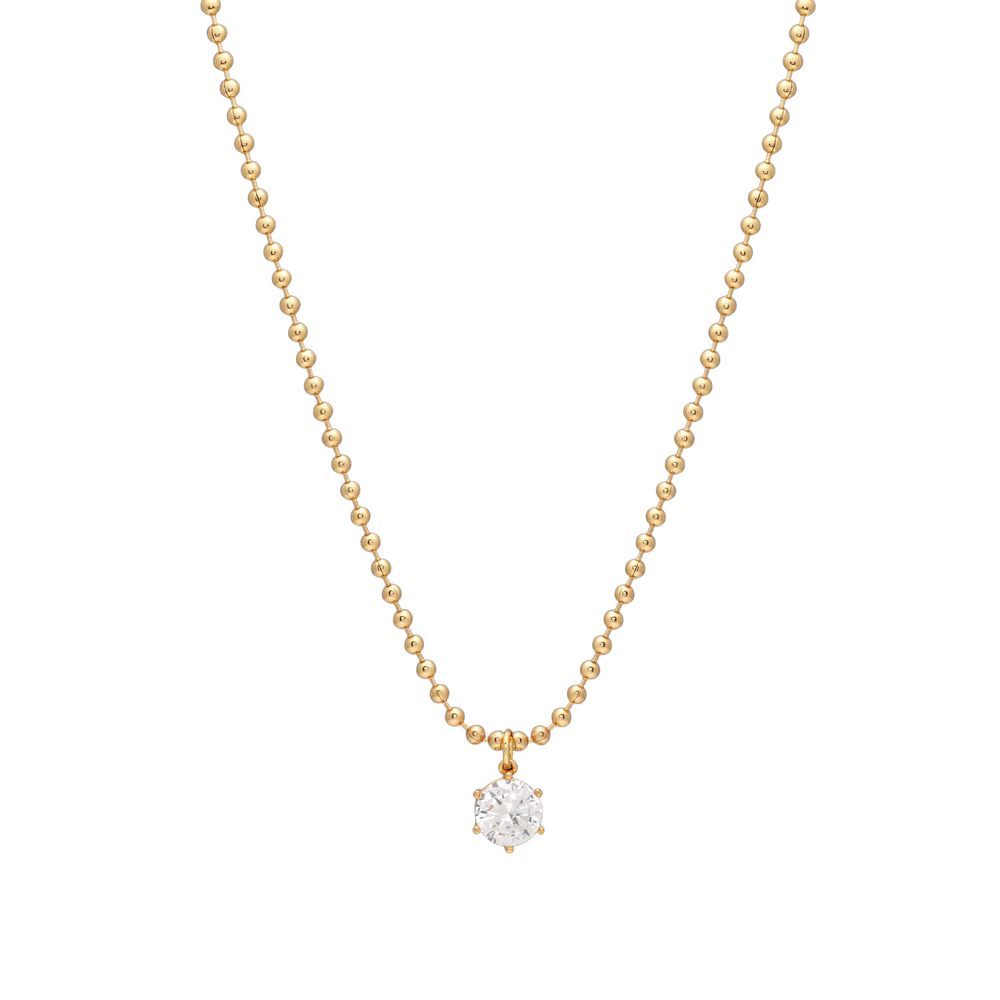 Leonarda 14K Gold Round Necklace