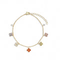Léonide Multicolor Trèfle Bracelet