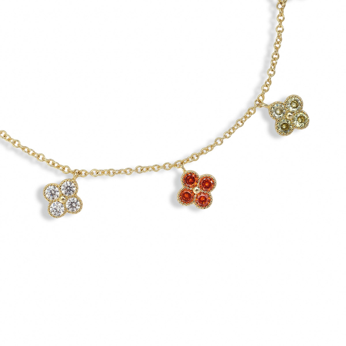 Léonide Multicolor Trèfle Bracelet