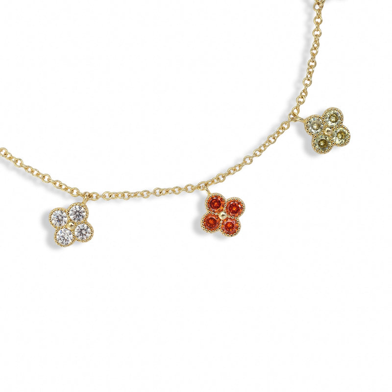 Léonide Multicolor Trèfle Bracelet