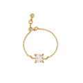 Leonie 14K Gold Square Ring