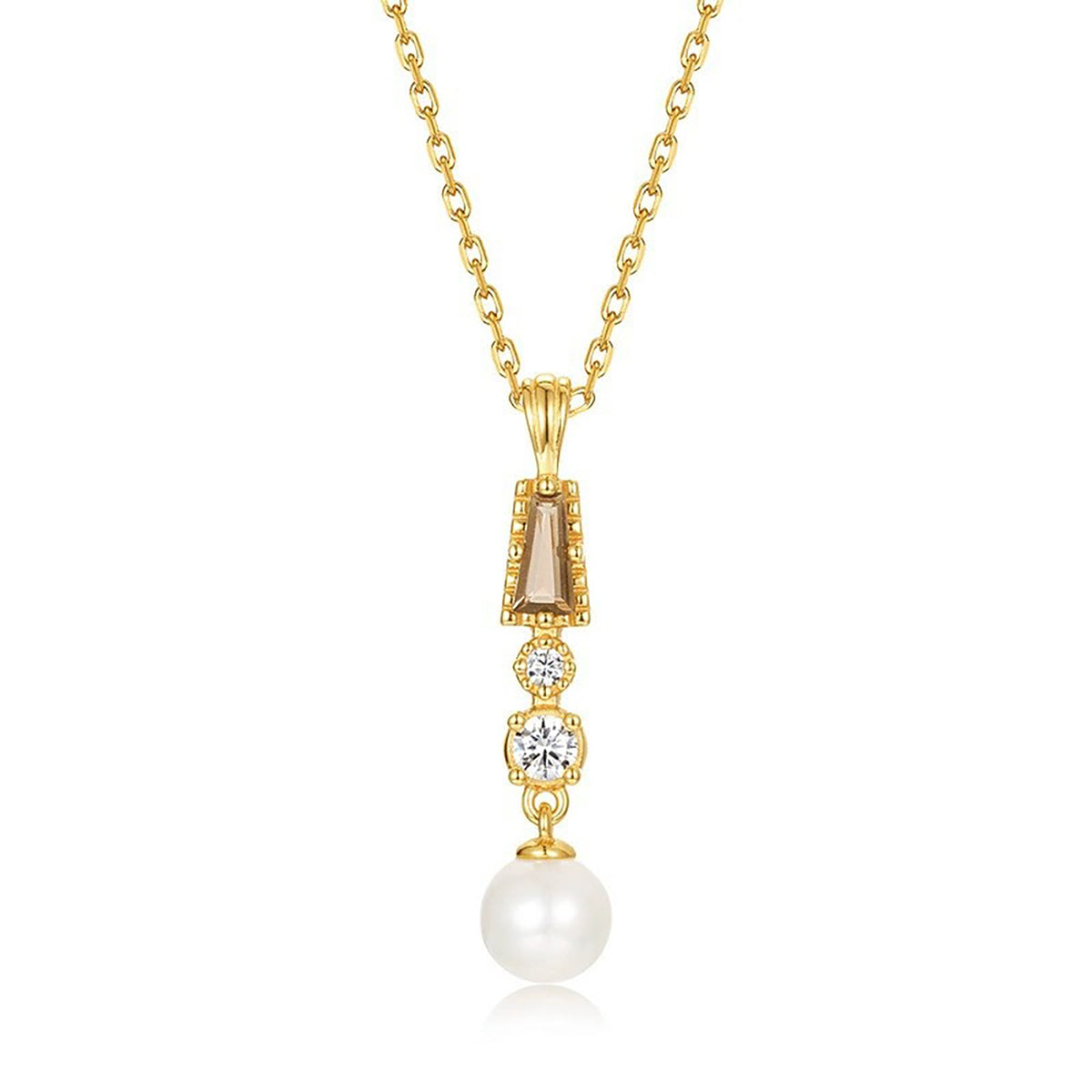Léonine 14K Gold Pearls Necklace